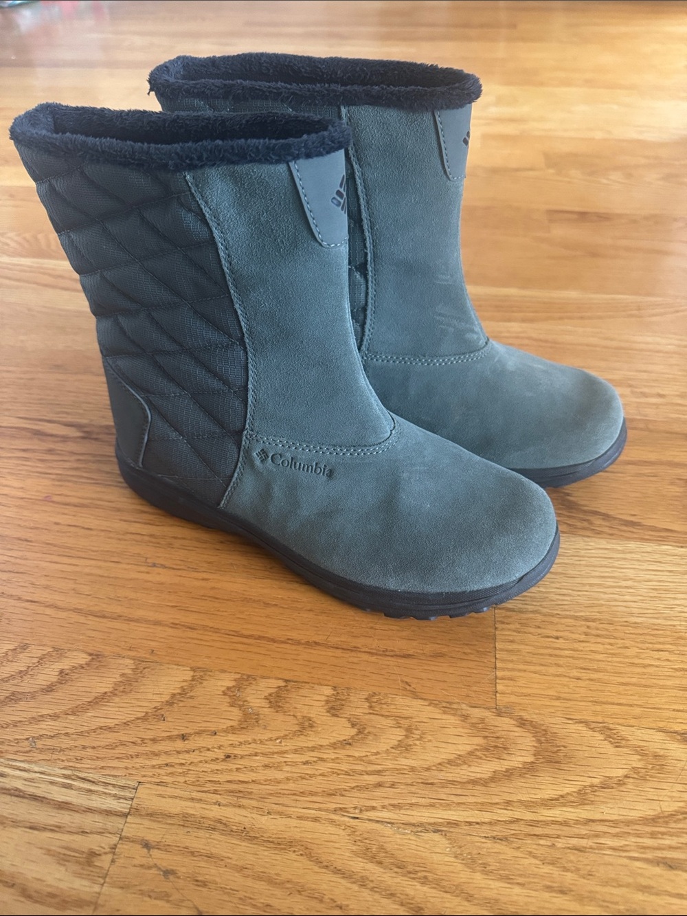 Columbia Quilted Suede Mid-Calf Winter Boots Waterproof